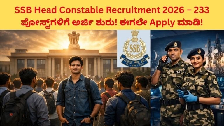 SSB Head Constable Recruitment 2026