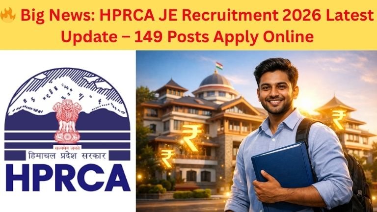 HPRCA JE Recruitment 2026 apply online junior engineer job notification image