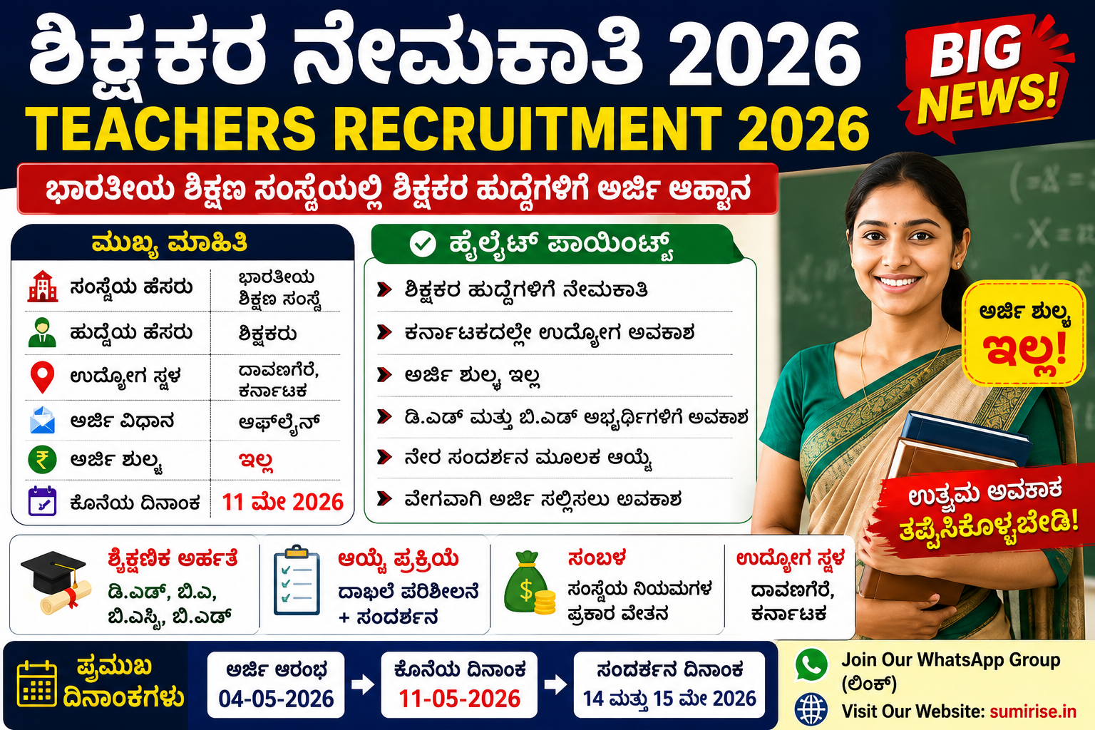 Teachers Recruitment 2026